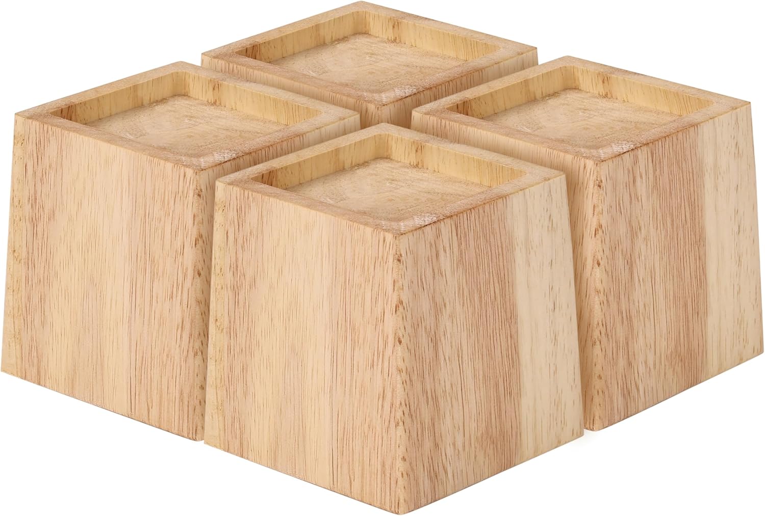 TQVAI Wood Bed Risers 3.5 Inch (Inner 3