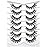 Pooplunch False Eyelashes Hand-Knotted Natural Cat Eye Look Wispy Extensions Fake Eyelash Faux Mink Lashes Strips 7 Pairs Pack