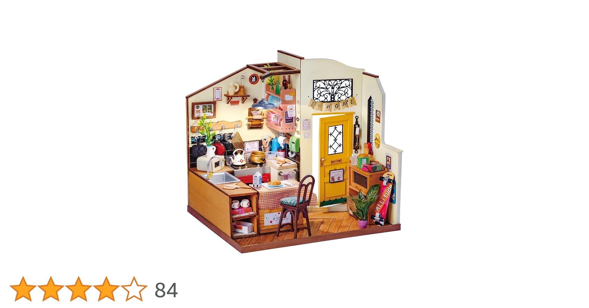 ちょころ　ミニチュアハウス DIY つくるんです ミニチュアハウス カントリーキッチン 665401