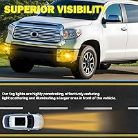Vista 2 de Luces antiniebla para parachoques de conducción para Toyota Tundra 2014-2021 con bombillas halógenas H11 12V 55W e interruptor y kit de cableado