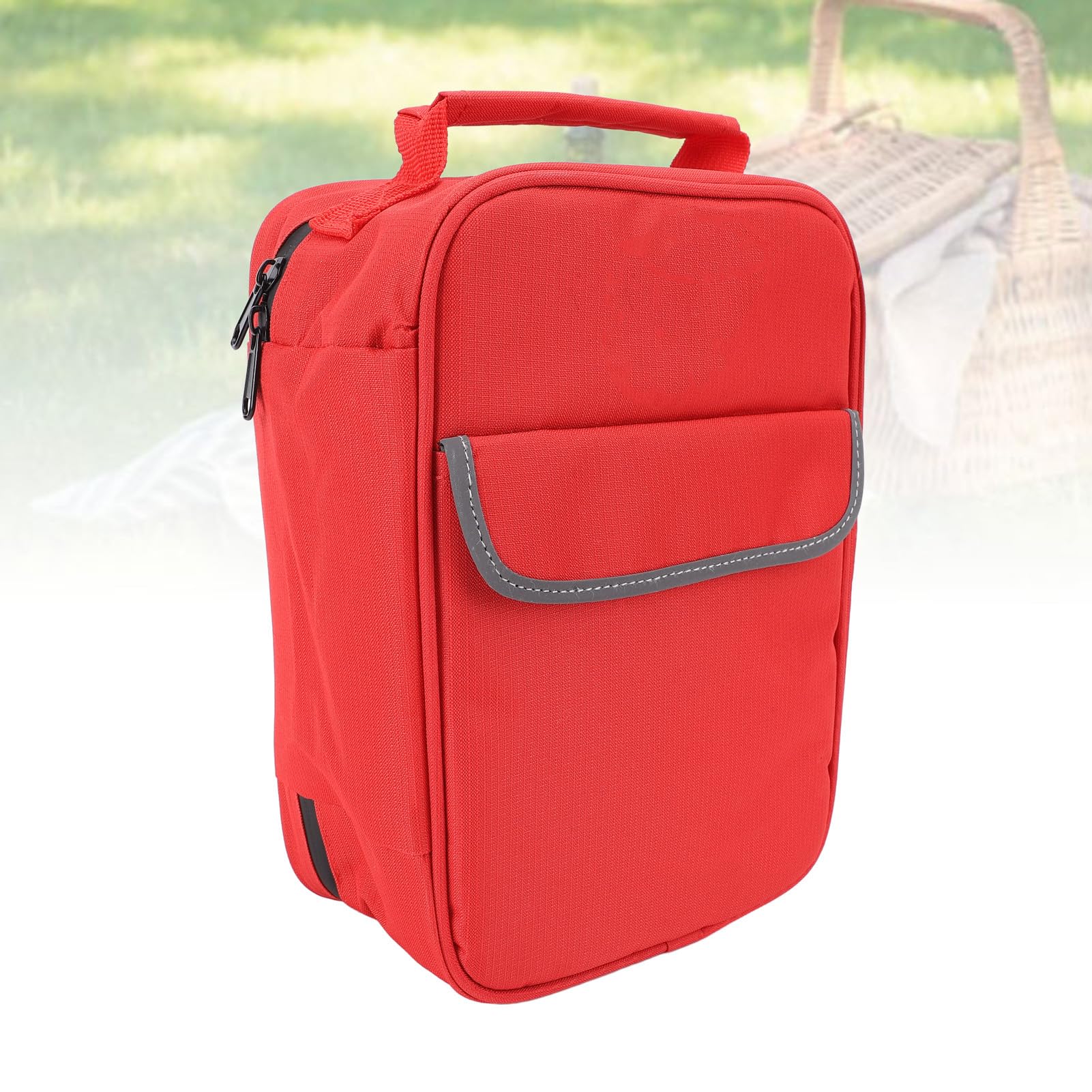Bolsa de Primeros Auxilios de Emergencia, Bolsa de Poliéster Resistente Al Agua con Tiras Reflectantes para Viajes y Acampadas Al Aire Libre