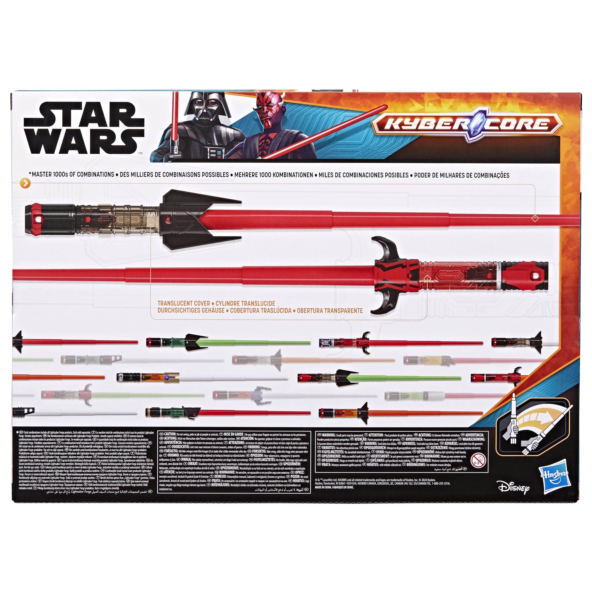 Star Wars Ensemble de 2 sabres laser Kyber Core Star Wars Forge Dark Vador et Dark