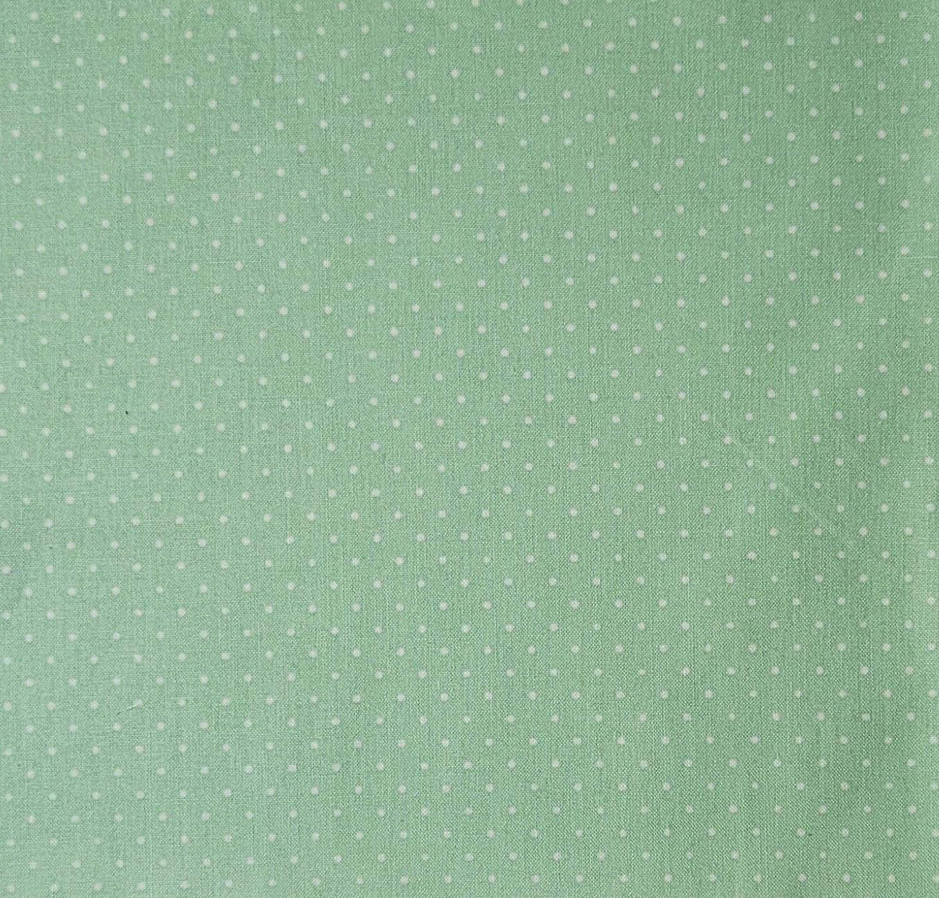 FlashPhoenix Quality Sewing Fabric – Micro Dot Fabric Pin Dots Fabrics Pastel Baby Green by The Half-Yard Size: 18" x 44" inch