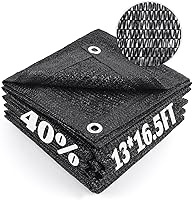 Vista 57 de Cool Area 70% Tela para Sombra Solar con Ojales, Lona de Malla para Cubierta de Plantas 6.5x16.5 pies, Toldo para Patio, Jardín, Pérgola, Verde