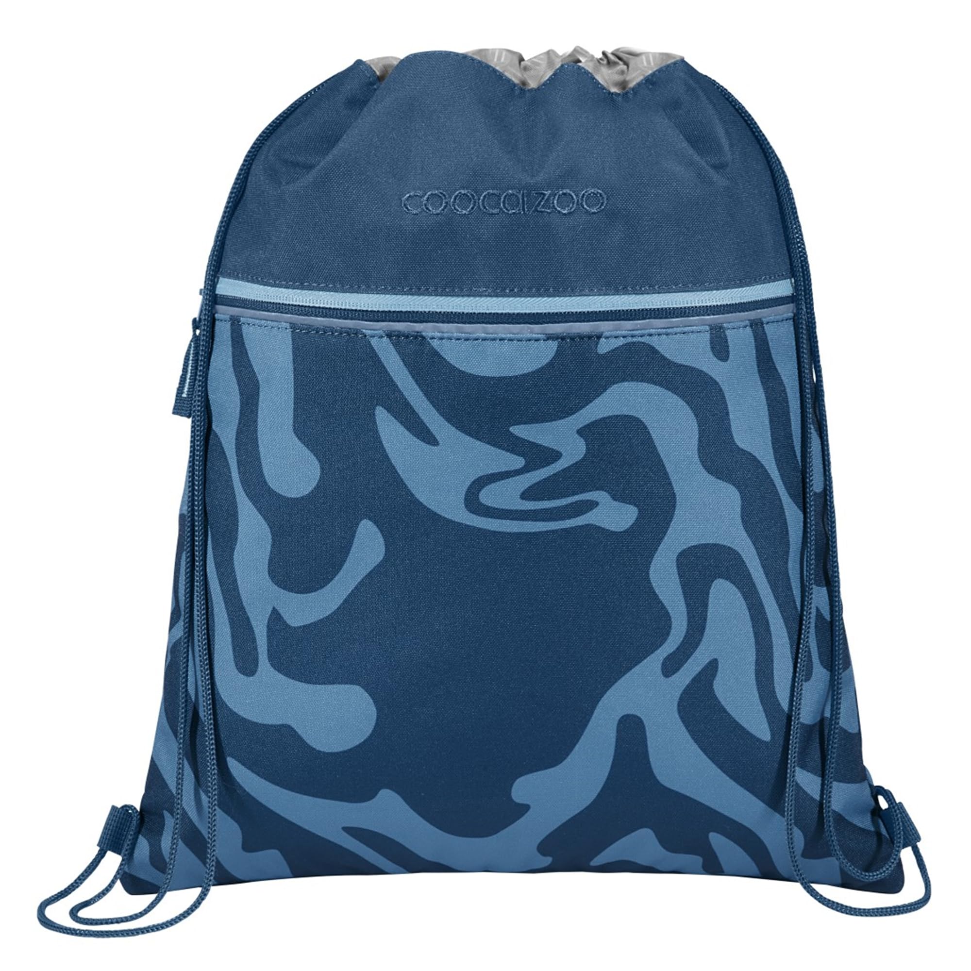 coocazoo Schulrucksack-Set Mate „Breaking Waves, blau, 4-TLG. | ergonomischer 30L Tornister, höhenverstellbar mit Hüftgurt, für Kinder ab der 5. Klasse