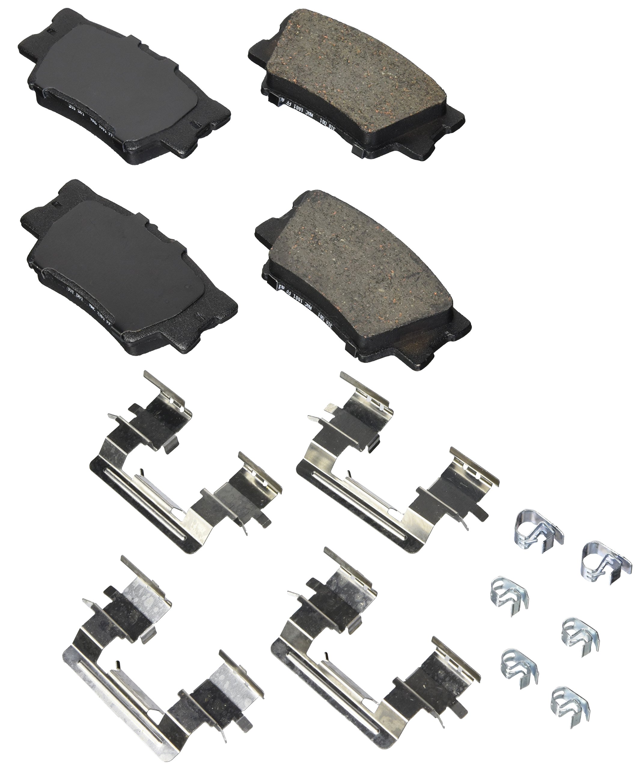 Bosch BE1324H Blue Disc Brake Pad Set with Hardware - FRONT — view 162