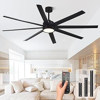 Modern Ceiling Fan with Light and Remote