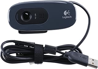 Webcam - USB 2.0 - Logitech C270 HD - Cinza/Preta - 960-000947 / 960-000964 / 960-000694