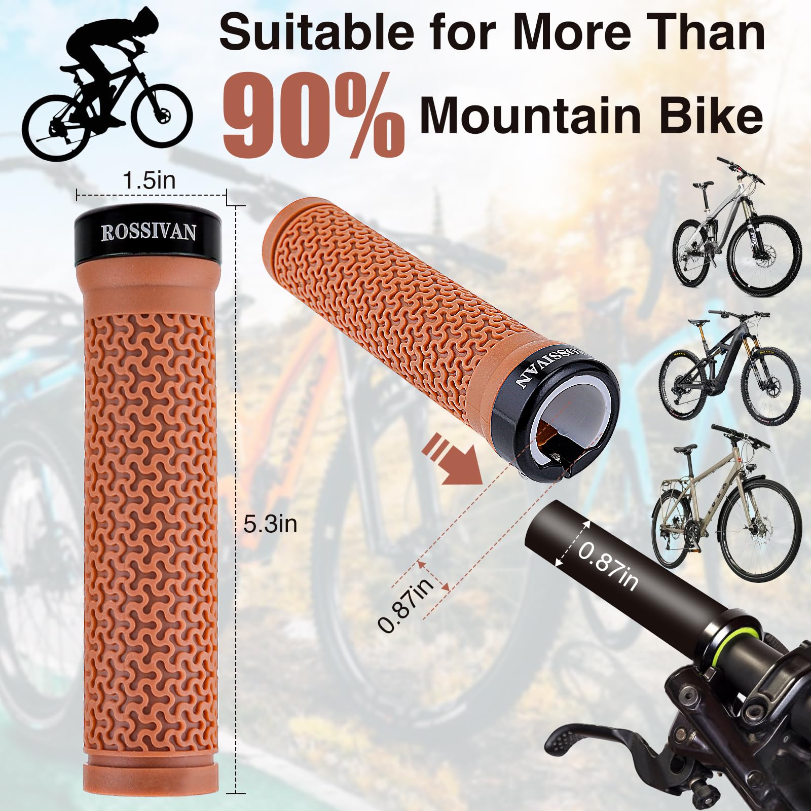 Rossivan Professional Bike Handlebar Grips - Image 6