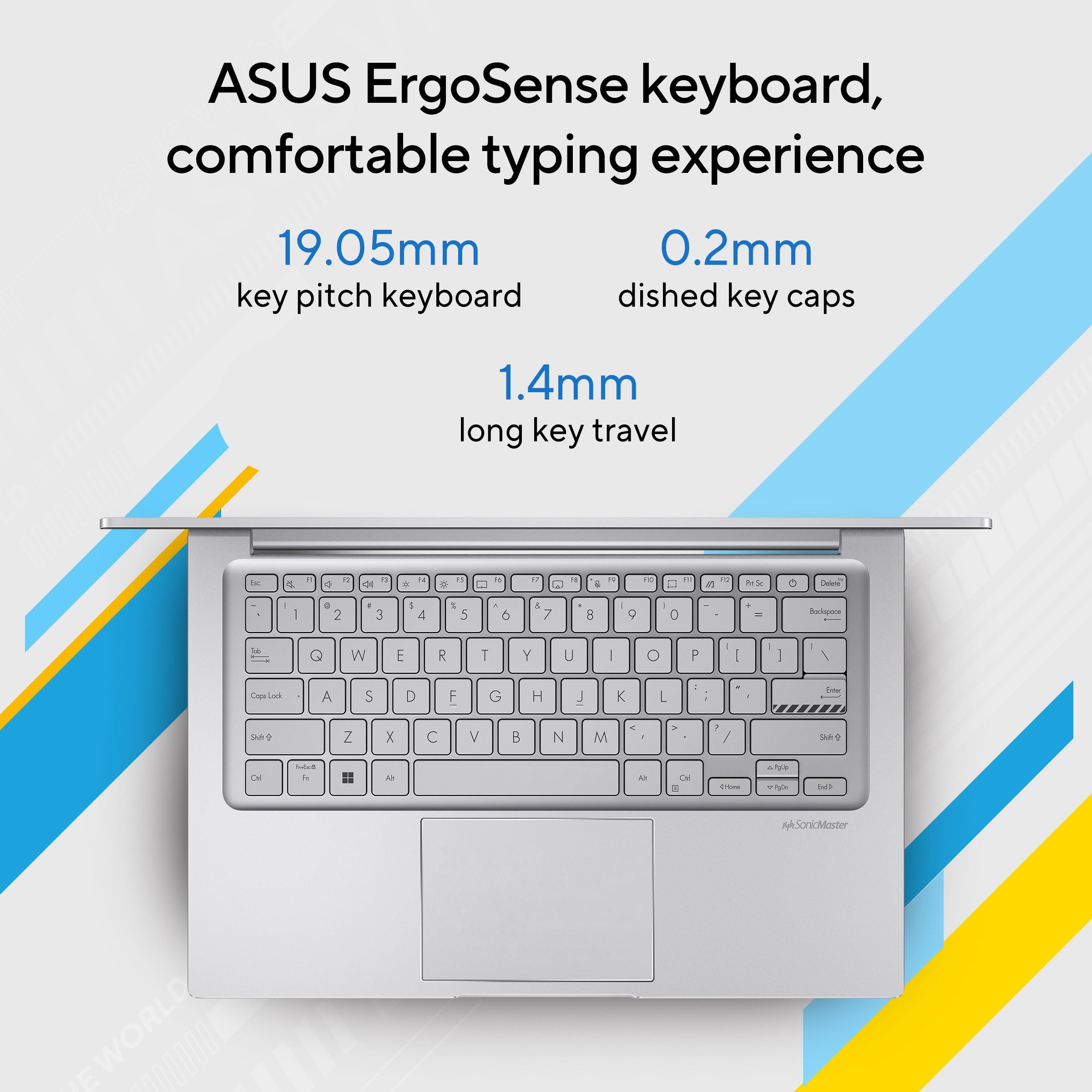 ASUS Vivobook 14, (i5 14th Gen) Intel Core 5 120U, Thin & Light Laptop(16GB RAM/512GB SSD/FHD/14/60Hz/Fingerprint Reader/M365 Basic (1Year)*/Office Home 2024/Cool Silver/1.4 Kg) X1404VAP-EB1541WS — Amazon image 9