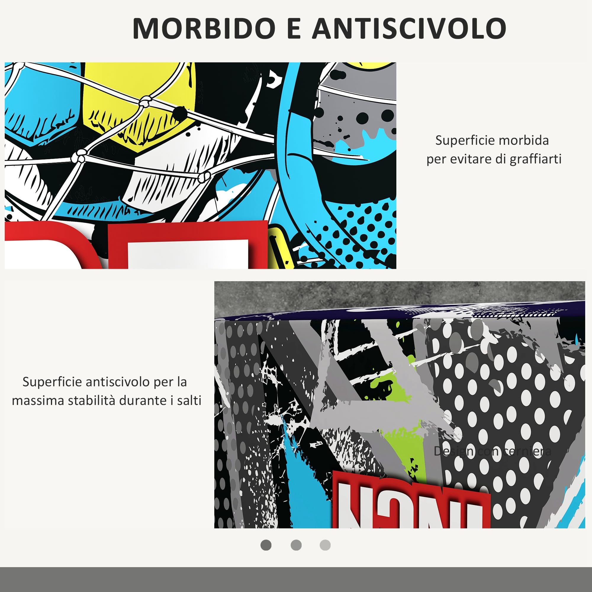 SPORTNOW 3 in 1 Plyo Box, Piattaforma Pliometrica per Allenamento Salti