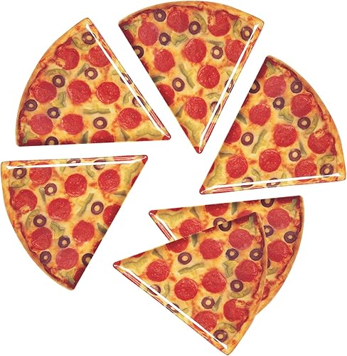 Supreme Housewares Platos de pizza de melamina de 9 pulgadas, juego de 6