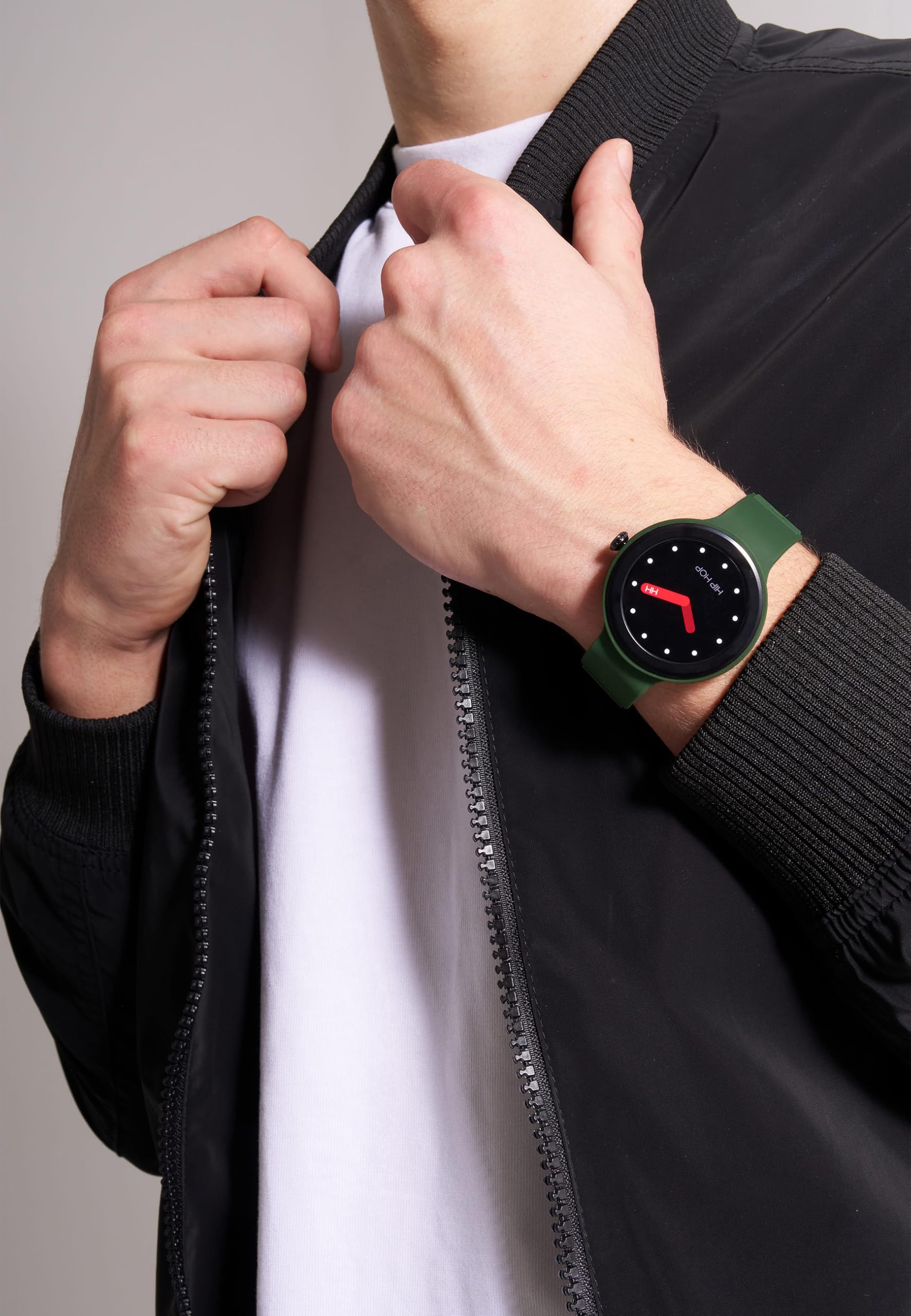 HIP HOP, Hero.NEXT Smartwatch męski z 2 wymiennymi silikonowymi paskami, inteligentny zegarek z wyświetlaczem 1,09 cala, Bluetooth 5.0, funkcje zdrowotne i sportowe, kompatybilny z iOS i Androidem