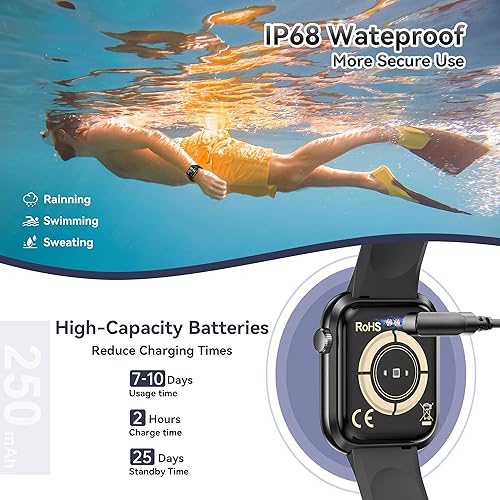 Miniatura 7 de Reloj inteligente para hombres y mujeres reloj de fitness