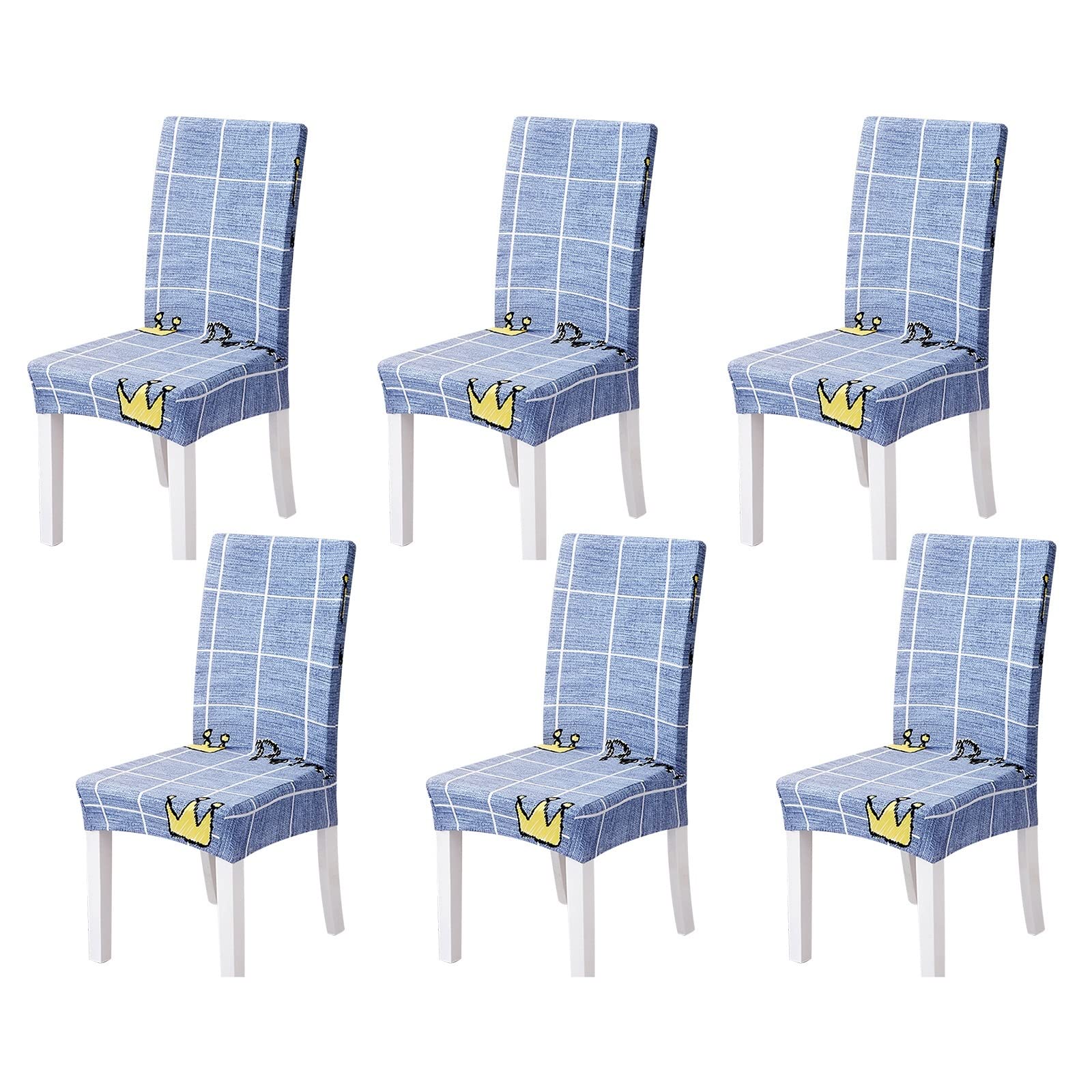 Housse de chaises extensible et infroissable KnSam lot de 6 pièces protection spandex lavable