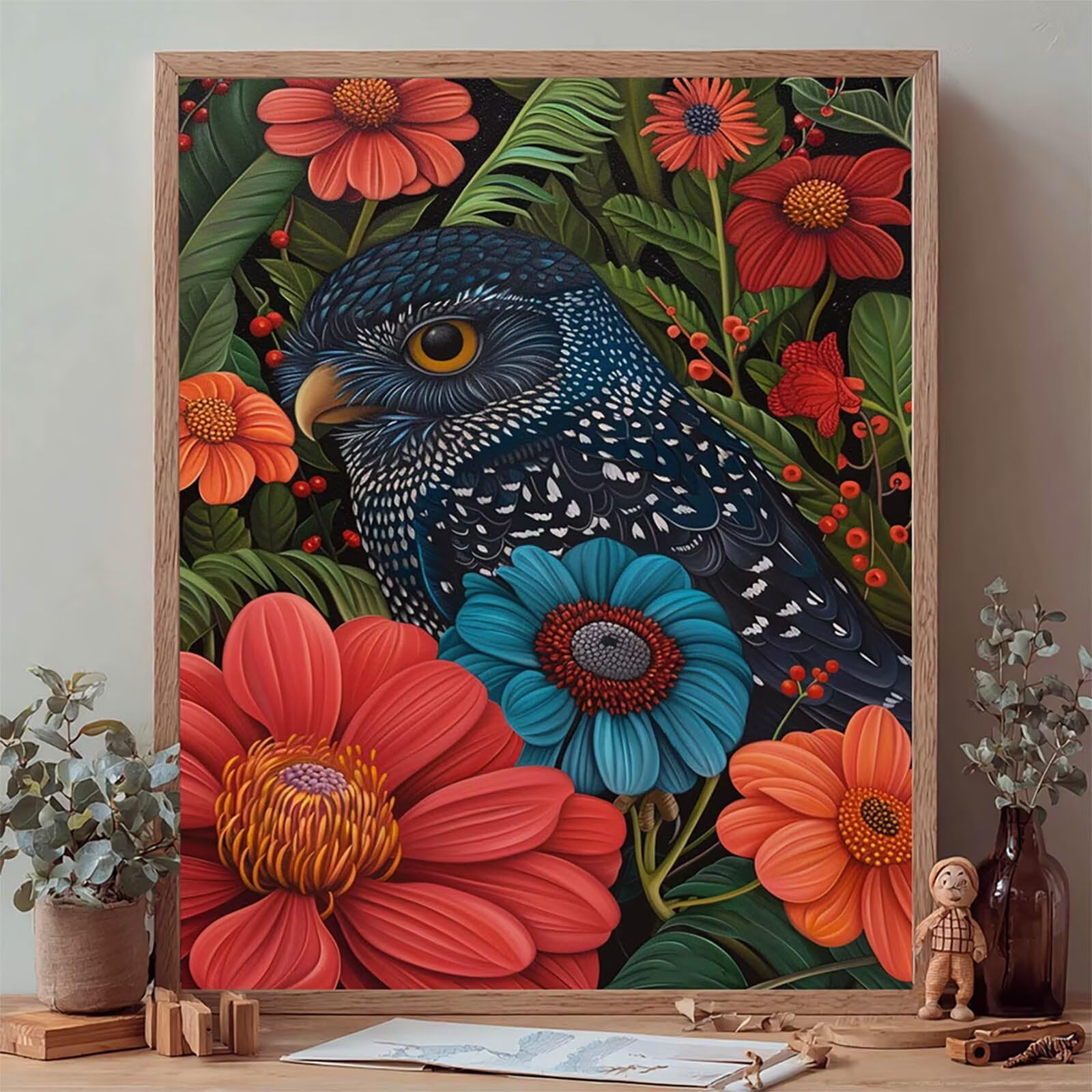 Bird Diamond Painting 100x135cm, DIY Diamond Painting Kit Completo, V-5119