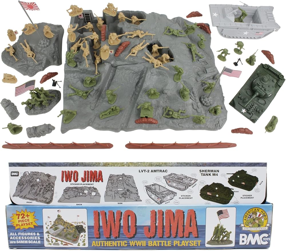 Maquette ESCI 1/72 – Iwo Jima Marines Landing 8062 – Vintage – Neuf