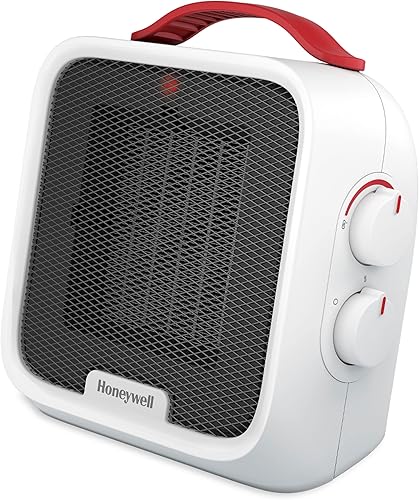 Honeywell UberHeat 5 - Calentador de cerámica para habitaciones pequeñas, color blanco