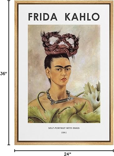 Miniatura 58 de IDEA4WALL - Lienzo enmarcado con impresión de arte abstracto listo para colgar en la pared de la sala y habitación Bs06-2103-famoso-m15