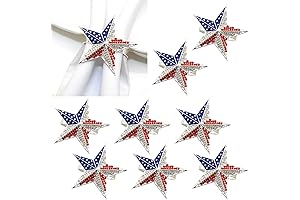 Patriotic Napkin Rings: The Stars and Stripes' Sparkle