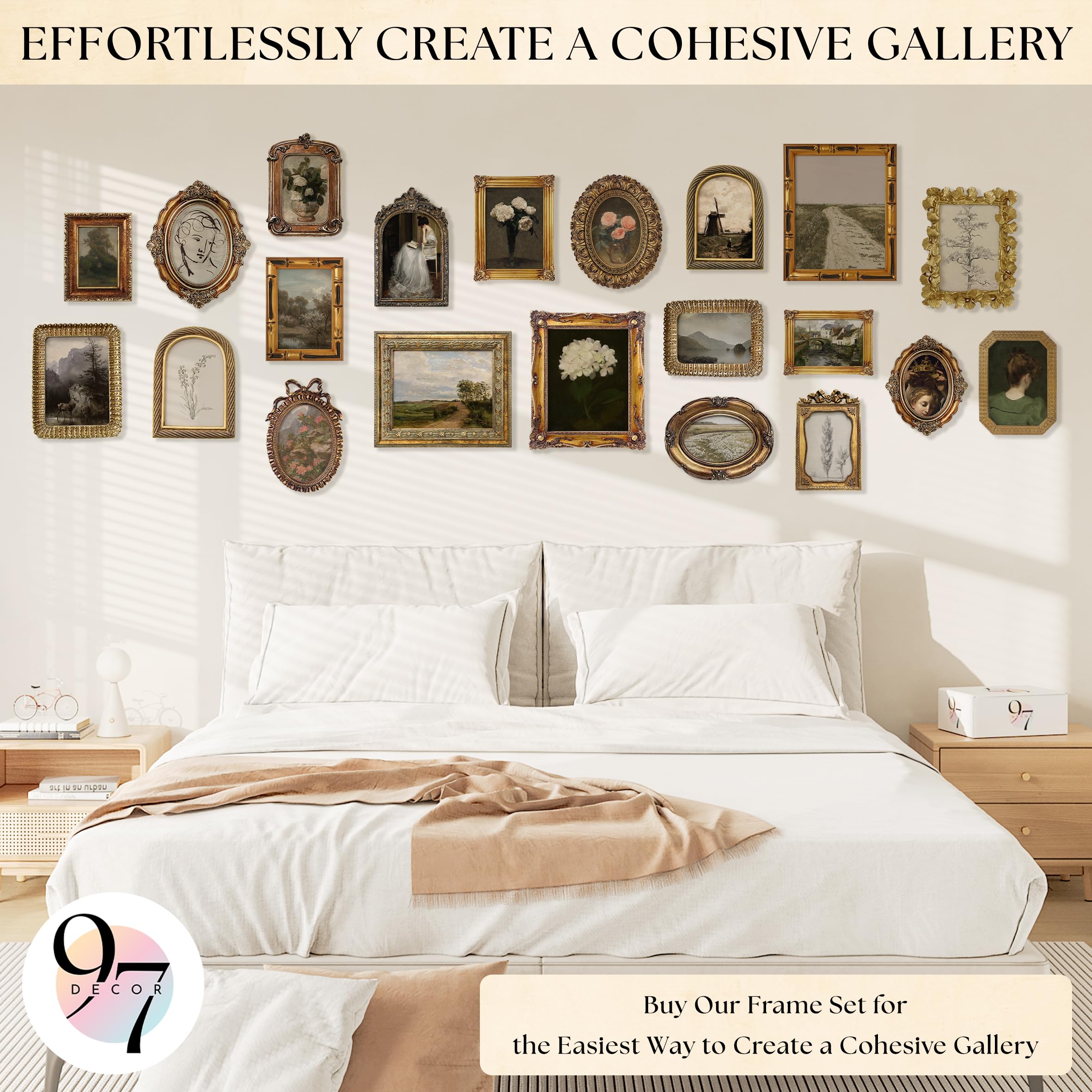 楽*ん様 ヴィンテージ風金属製フレーム5個セット Amazon.com - 97 Decor 5x7 Vintage Picture Frames - 5 x 7 Picture