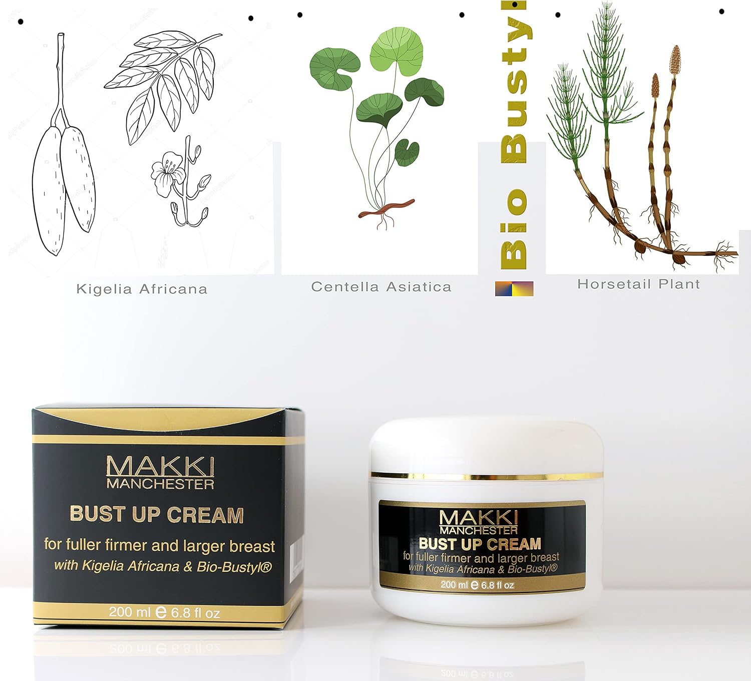 Bust Up Cream Neck & Bosom Breast Enhancement and Moisturising Cream with KIGELIA AFRICANA (from the African Sausage Tree) Bio Bustyl® - Image 3