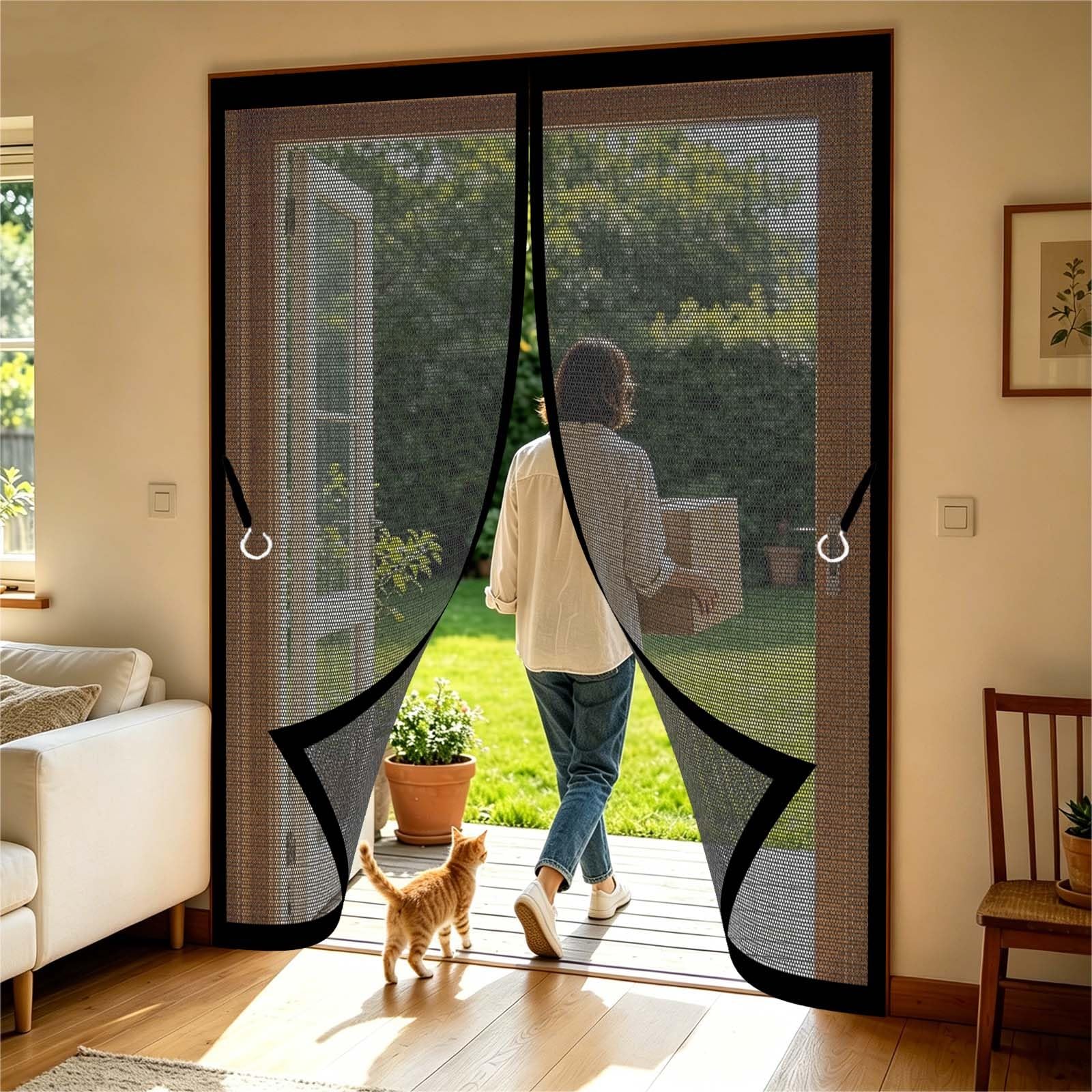 Moustiquaire porte pour patio et fenêtre pour des nuits d'été sereines