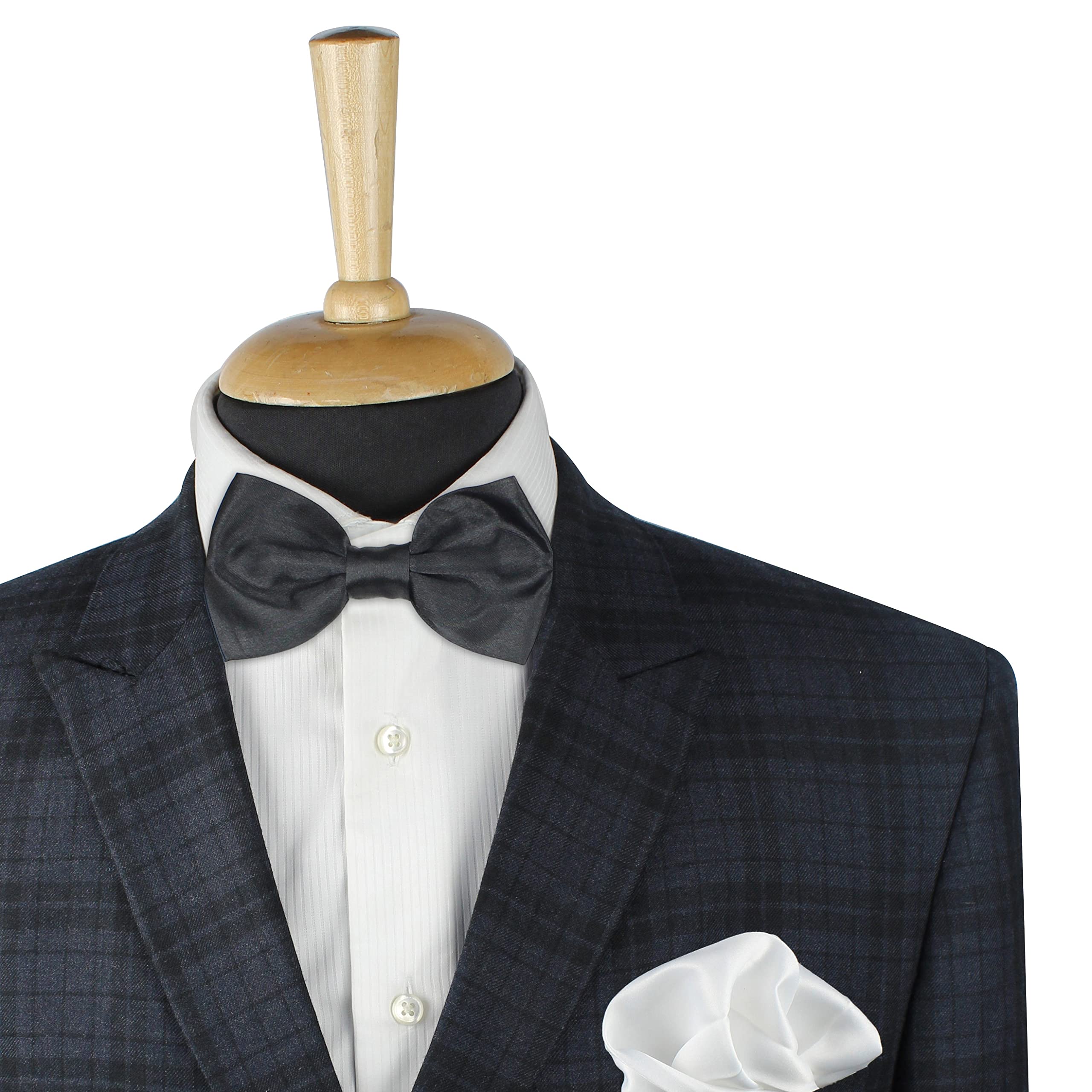 Kavove Solid Essentials Black Bow Tie 2