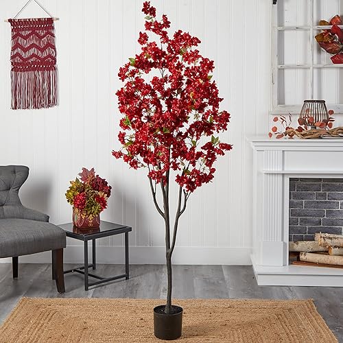 Miniatura 3 de Nearly Natural Árbol artificial de flor de cerezo de 6