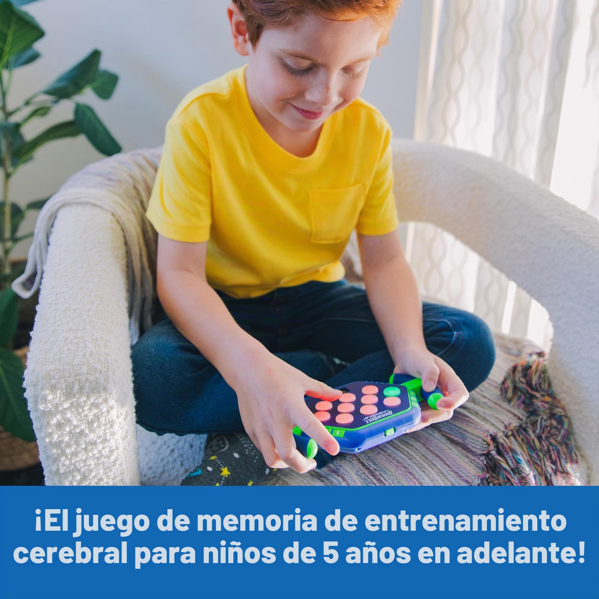 Learning Resources BrainBolt Boost, Juego de Memoria electrónico para niños, 5+, 3 Modos de Juego, para 1 Jugador, Juegos de Viaje para niños