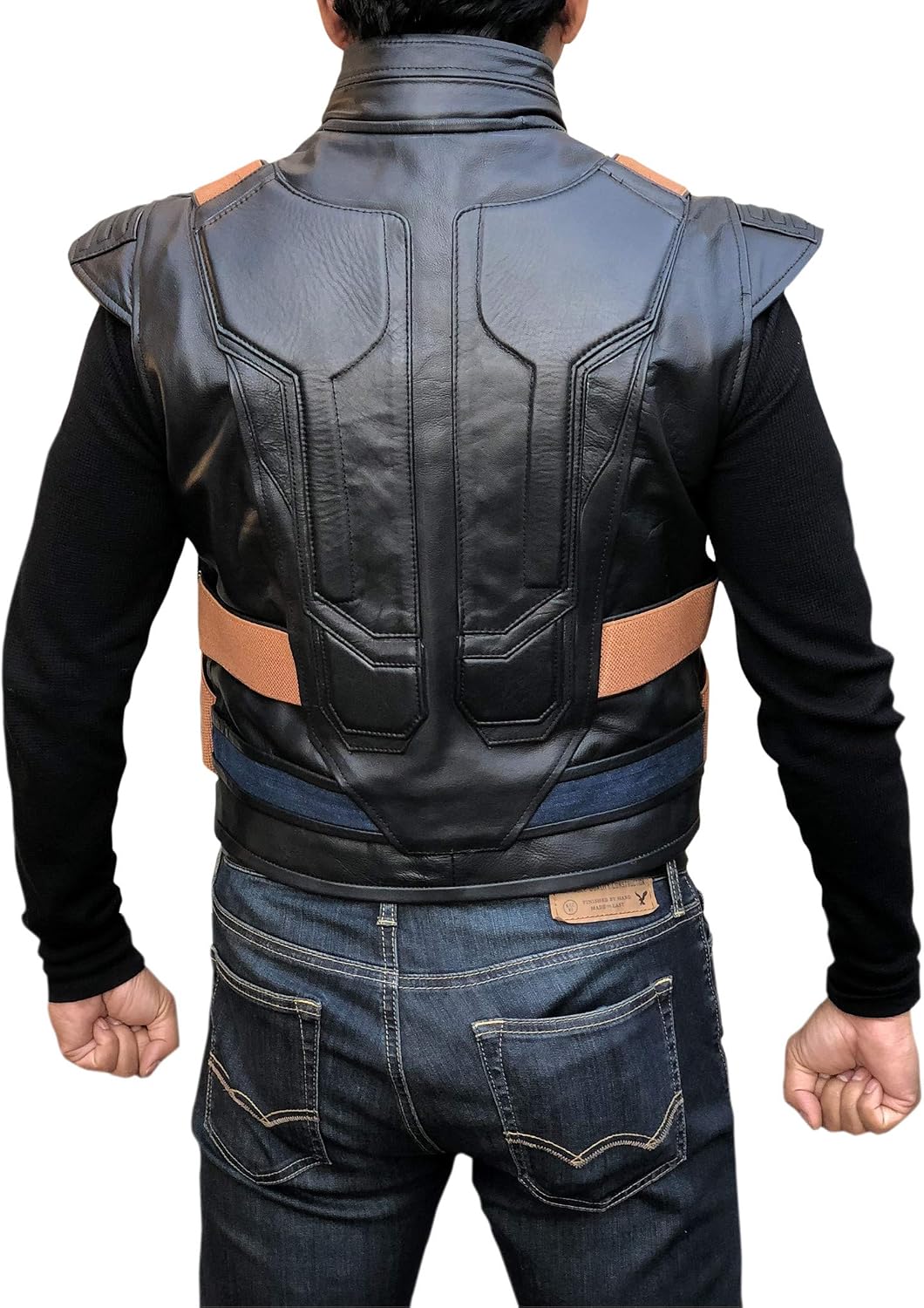 Flesh & Hide F&H Kid's Genuine Leather Supervillain Michael B. Jordan Vest