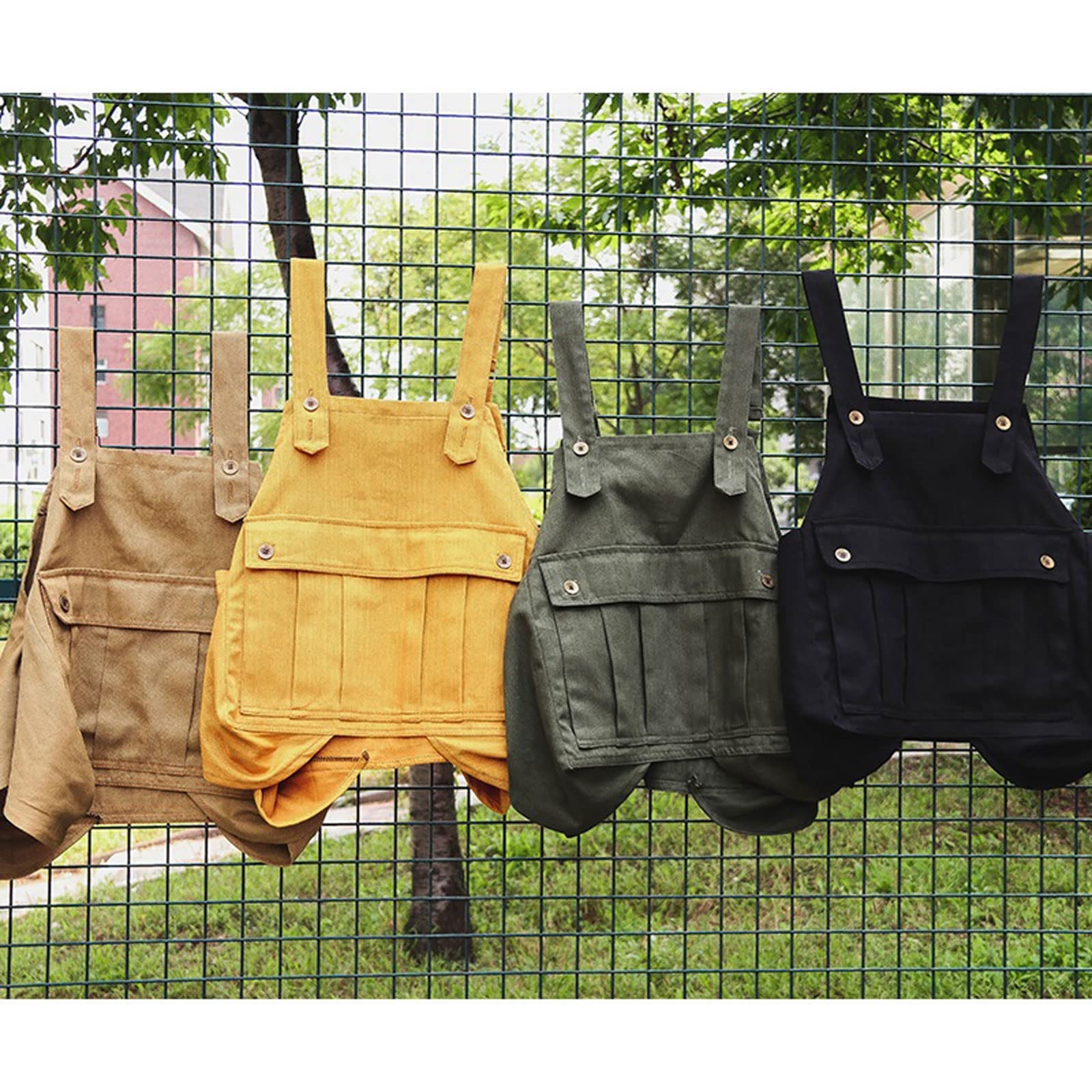 Tablier de jardinage, camping, charpentier en denim, vêtements de travail pour homme et femme, vêtements de fleuriste (jaune), jaune, taille unique