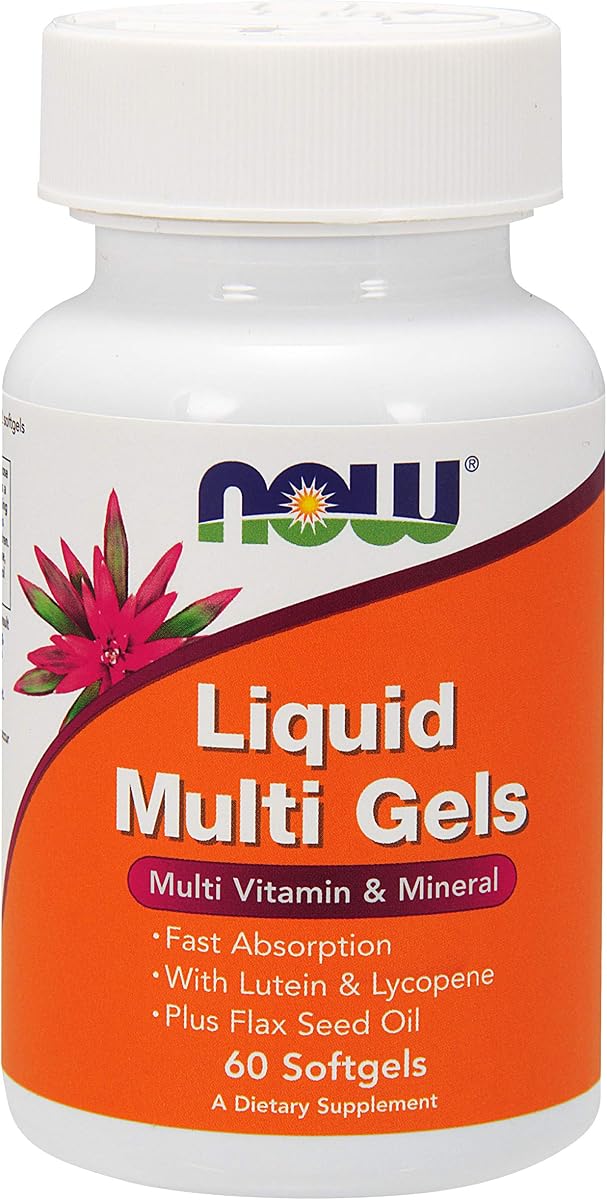 NOW Foods Liquid Multi, 60 Sgels (Pack of 2)