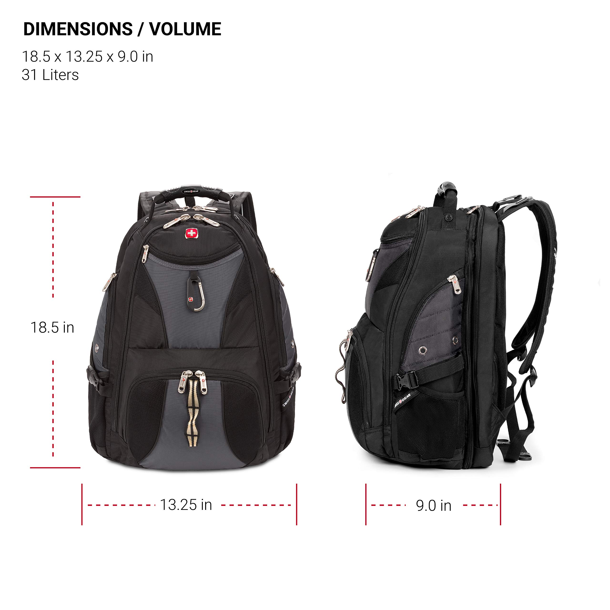 SwissGear 1900 Scansmart TSA 17Inch Laptop Backpack, Gray/Black Buy