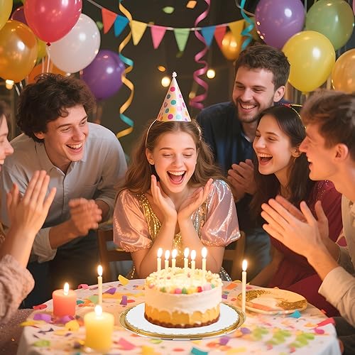 Miniatura 5 de Contenedores de plástico para tartas de 10 pulgadas, recipientes dorados para tartas con tapa y tablas de pastel blancas, soporte transparente para