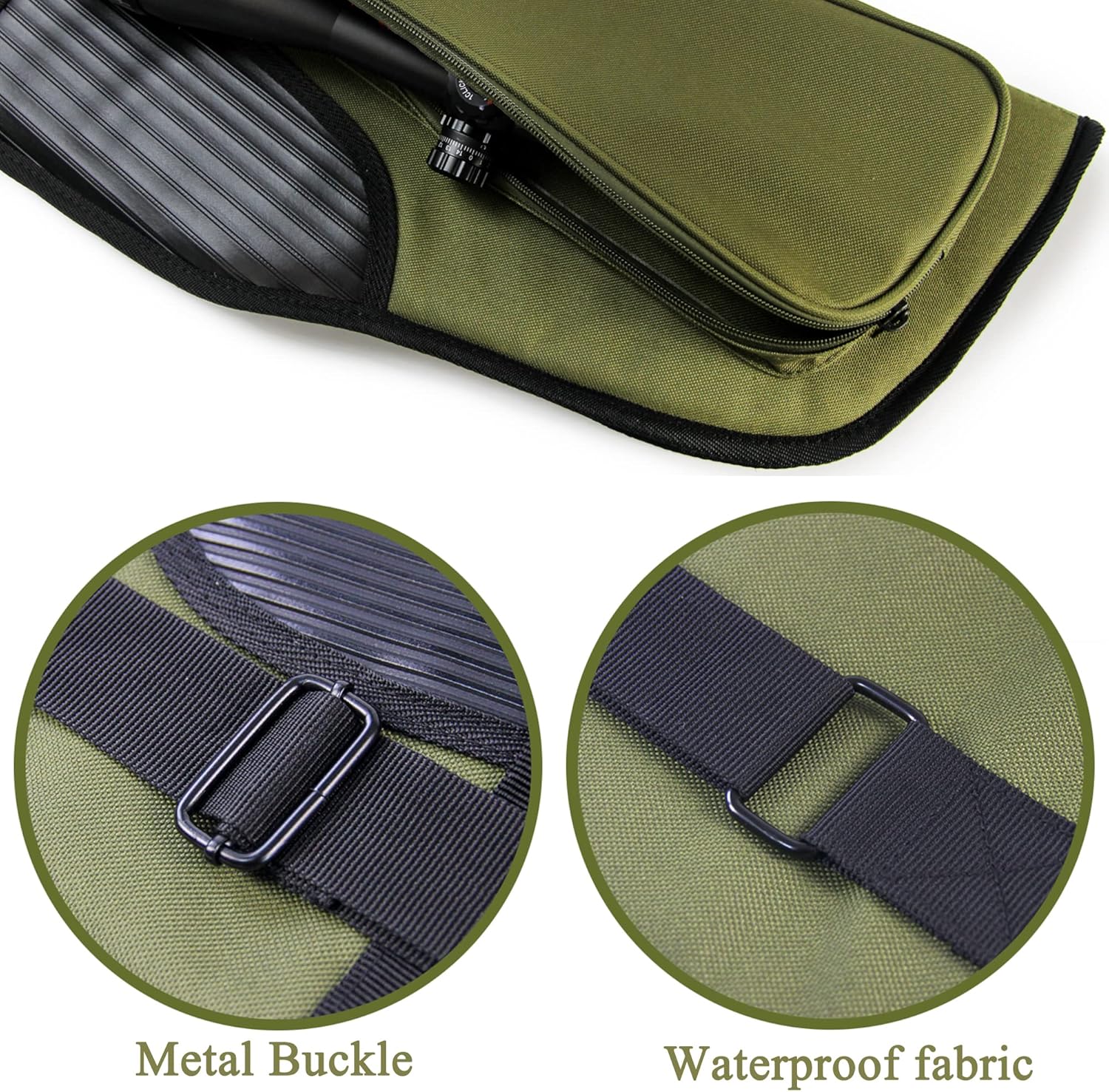 GUGULUZA Padded Rifle Case, Soft Shotgun Bags, Water-Resistant Tactical Gun Storage Case for Carrying 40/46/48/50 inch Shotgun & Scoped Rifles
