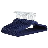 Amazon Basics Confezione da 50 grucce sottili con superficie antiscivolo in velluto