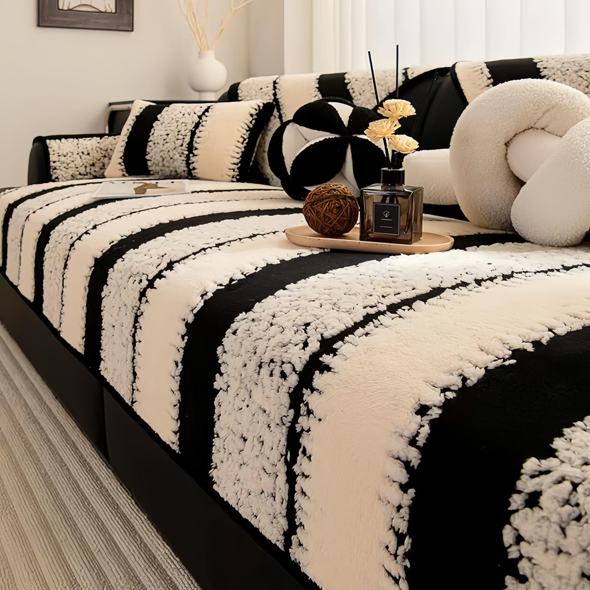 Housse de canapé super douce pour vos soirées cocooning en hiver