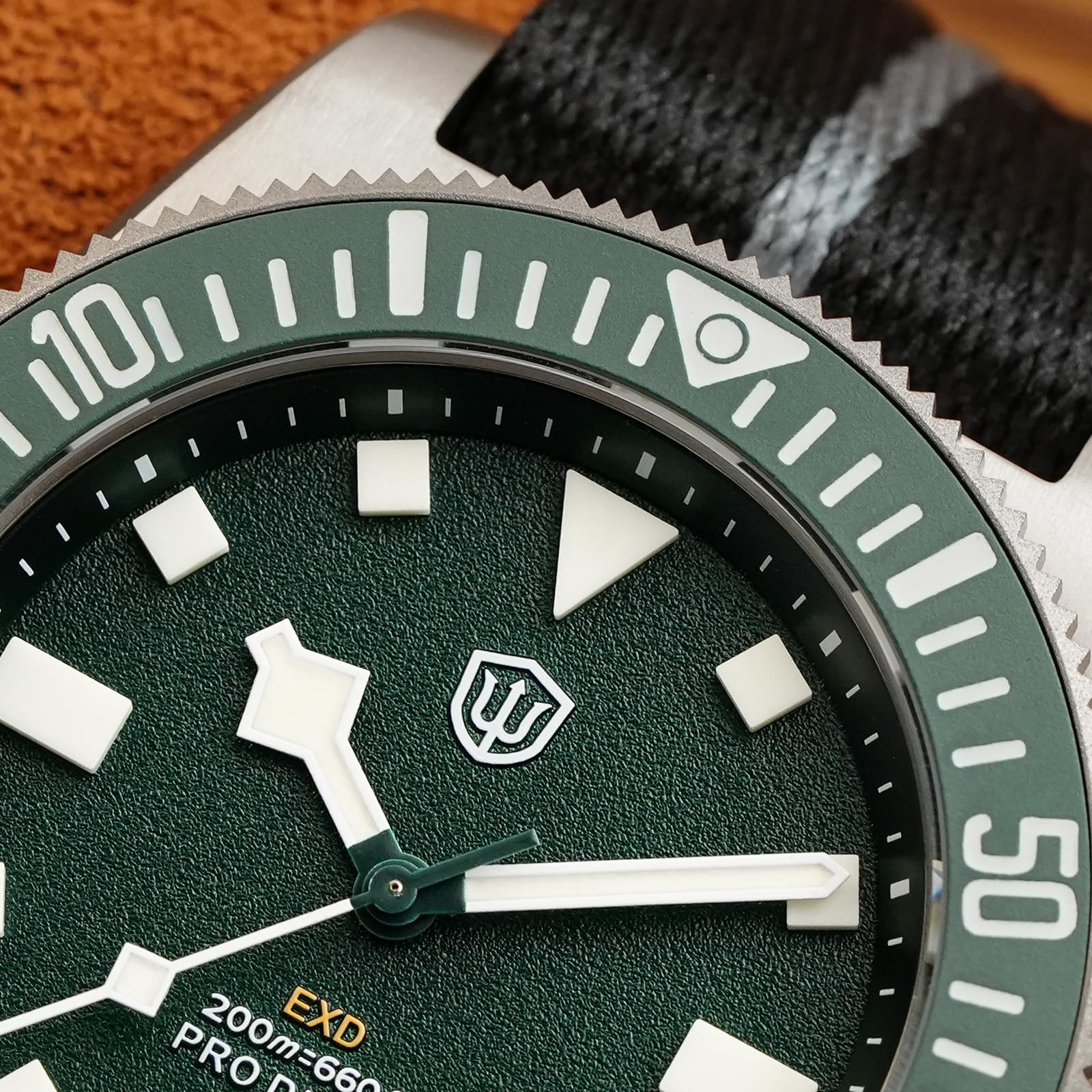 watchdives EXD zegarek do nurkowania 40 mm, tytan, Japonia VH31, mechanizm kwarcowy, szkło szafirowe, zegarek na rękę, analogowy, świecący, wodoszczelny zegarek dla mężczyzn