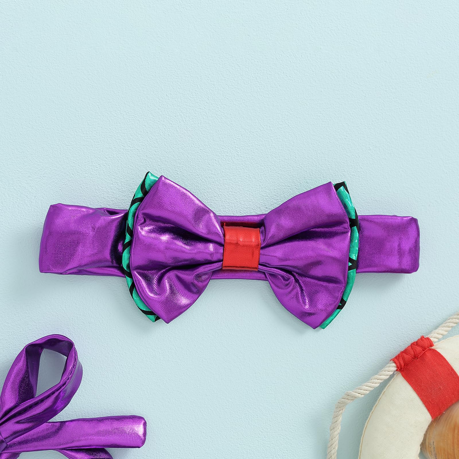 Sexy outfit Kostium kąpielowy dla dziewczynki Syrenka 3-częściowy strój kąpielowy | Idealny na lekcje pływania, wakacje, przyjęcia urodzinowe i odgrywanie ról z motywem syreny