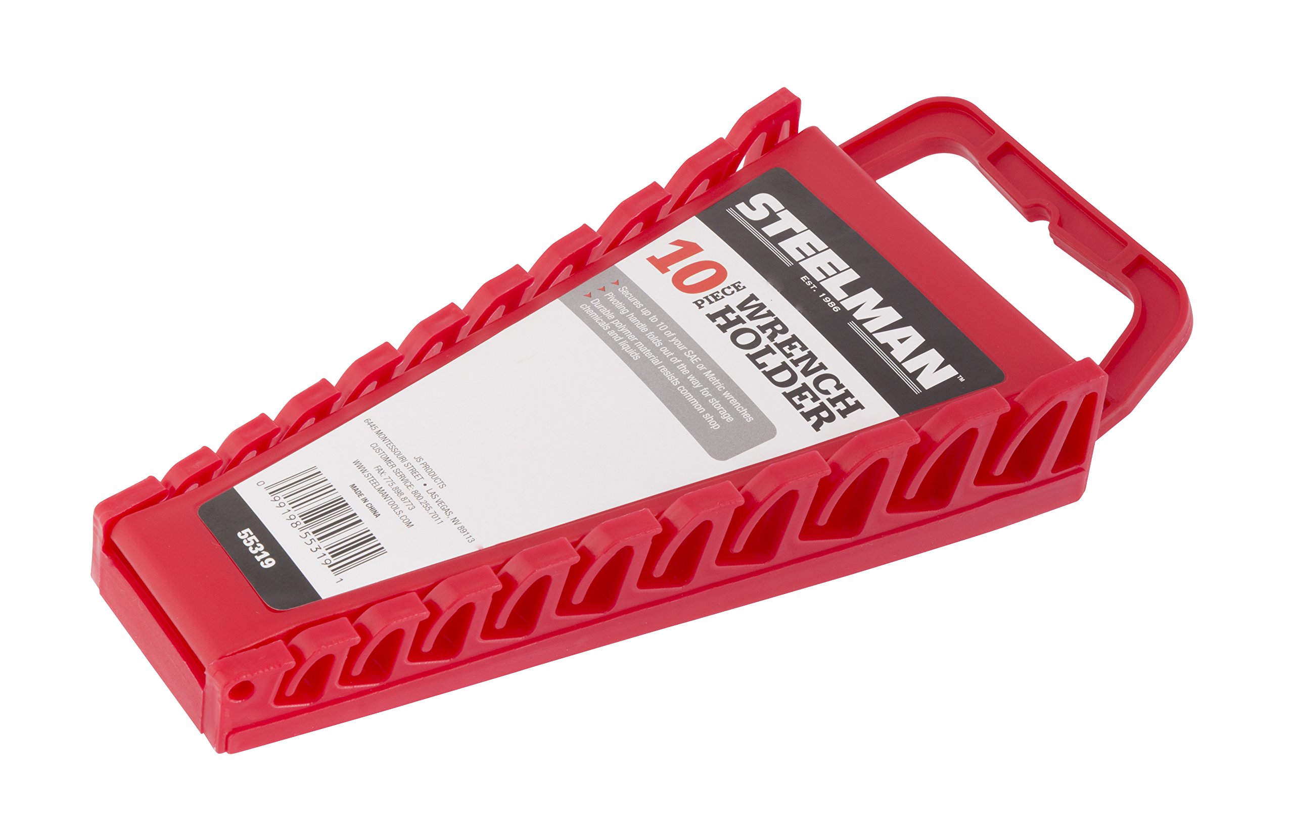 EMENTOL 10-Piece Tool Organizer Set - Screwdriver & Wrench Rail Holders With Clips