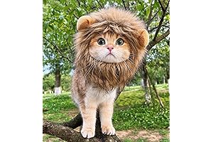 Adorable Lion Mane Wig for Cats: Let Your Feline Friend Roar with Confidence