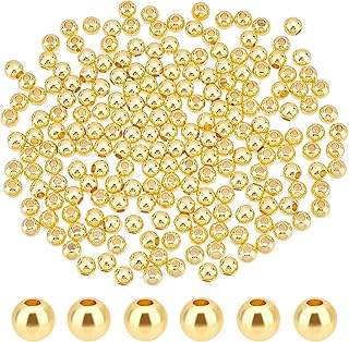 400pcs 18K Gold Plated Spacer Beads
