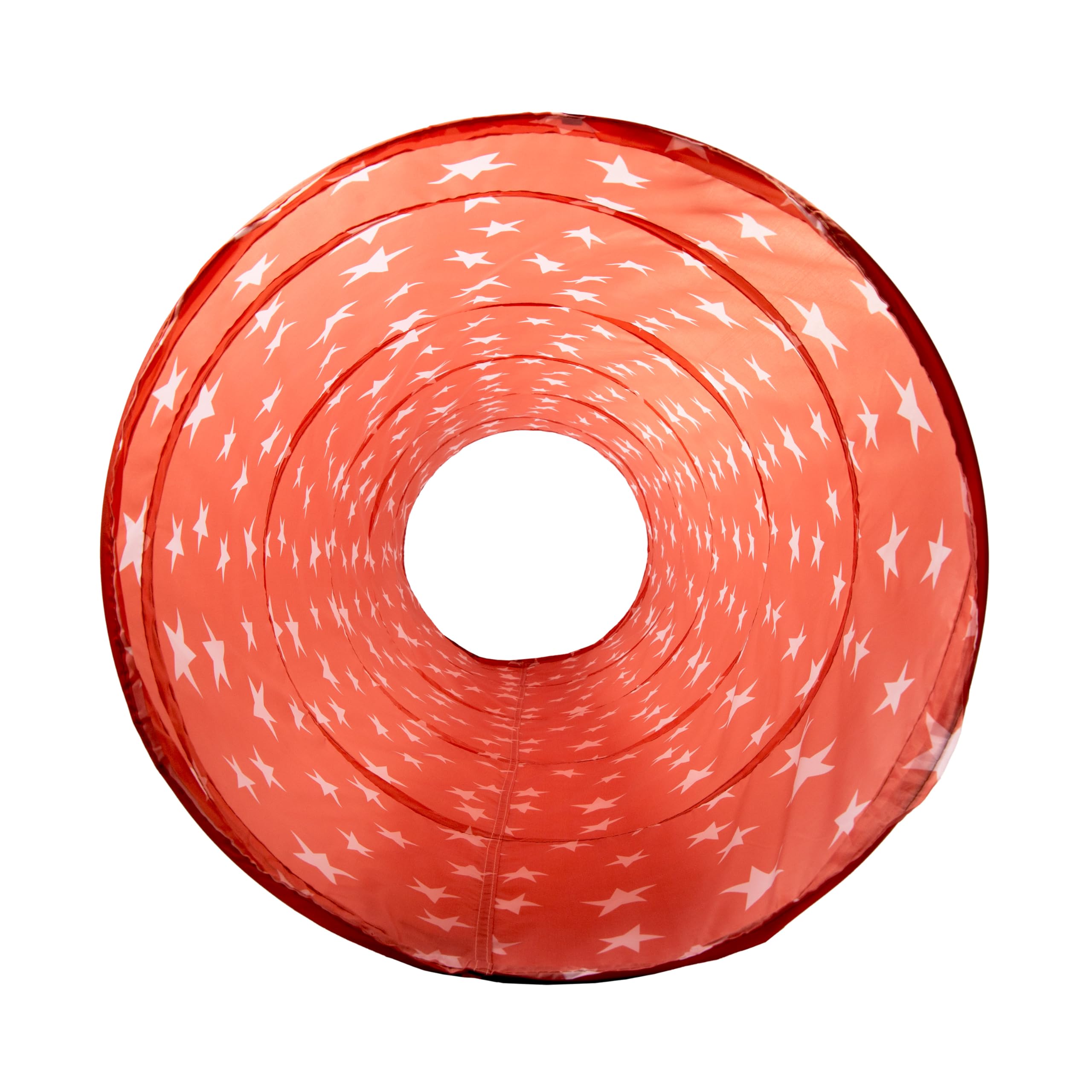 Relsy Starry Burnt Orange Pop Up Tunnel for Kids Toddlers, Pets, Burnt Orange Star Tunnel, 180cm x 45cm - Image 4
