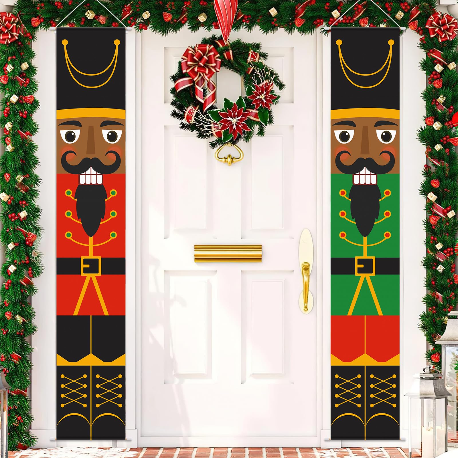 Amazon.com: Vansolinne Christmas Decorations Black Nutcracker Decor