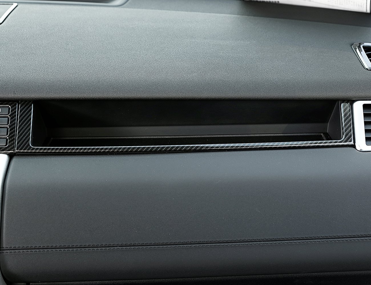 METYOUCARLeft Drive ABS Carbon Fiber Style Co-Pilot Decoration Cover Trim for Discovery Sport 2015-2017