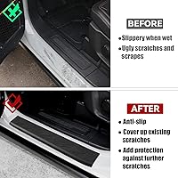 Vista 3 de REFORM DESIGN Protectores de umbral de puerta compatibles con Ford Bronco 2 puertas 2024 2023 2022 2021, 2 piezas de TPE sólido para borde