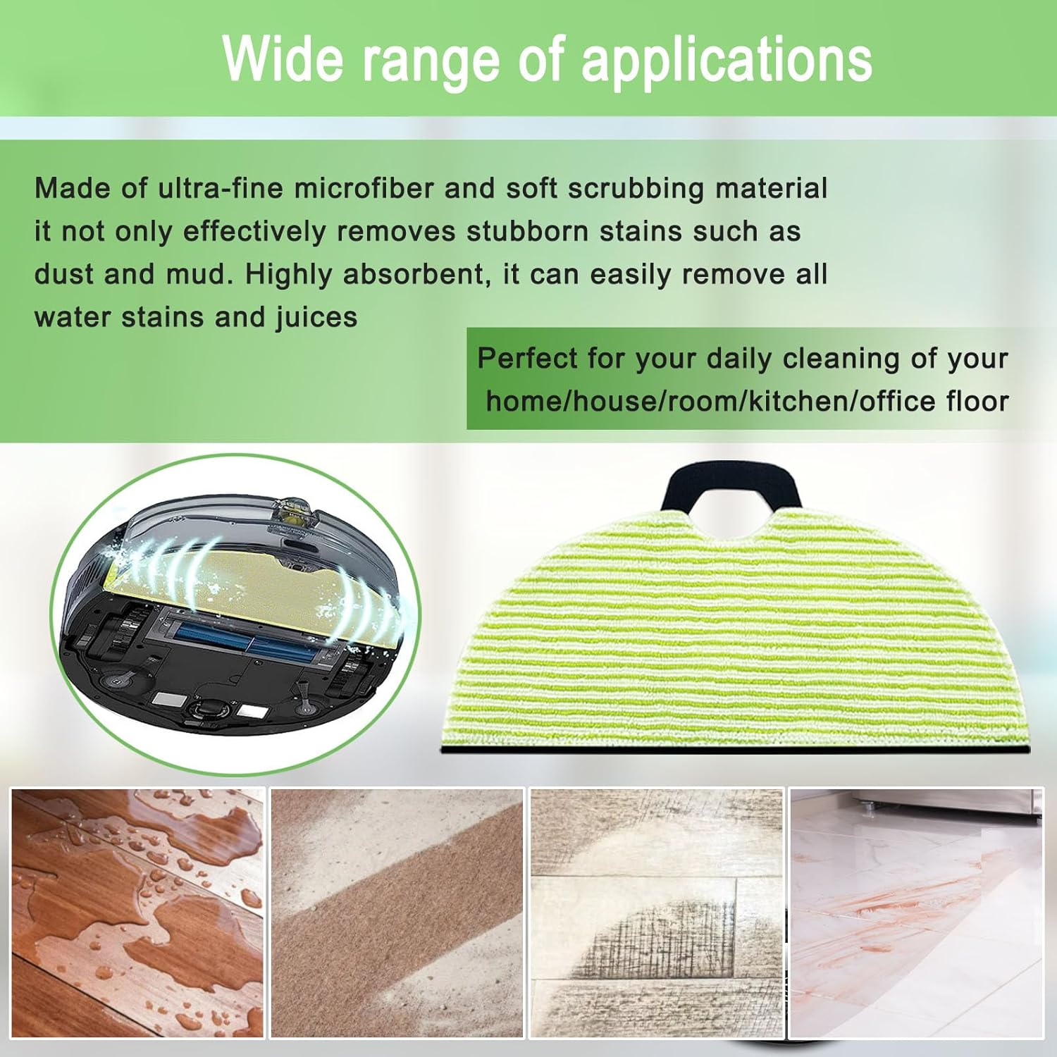 Replacement Parts for Shark AV2610WA RV2610WA Matrix Plus 2- in-1 Robot Vacuum Cleaner,1 Main Brush,3 Filters,3 Mop Pads,6 Side Brush,1 Pre Filter,1 Roller Cover,1 Filter&1 Pre-Motor Foam&Felt Filter