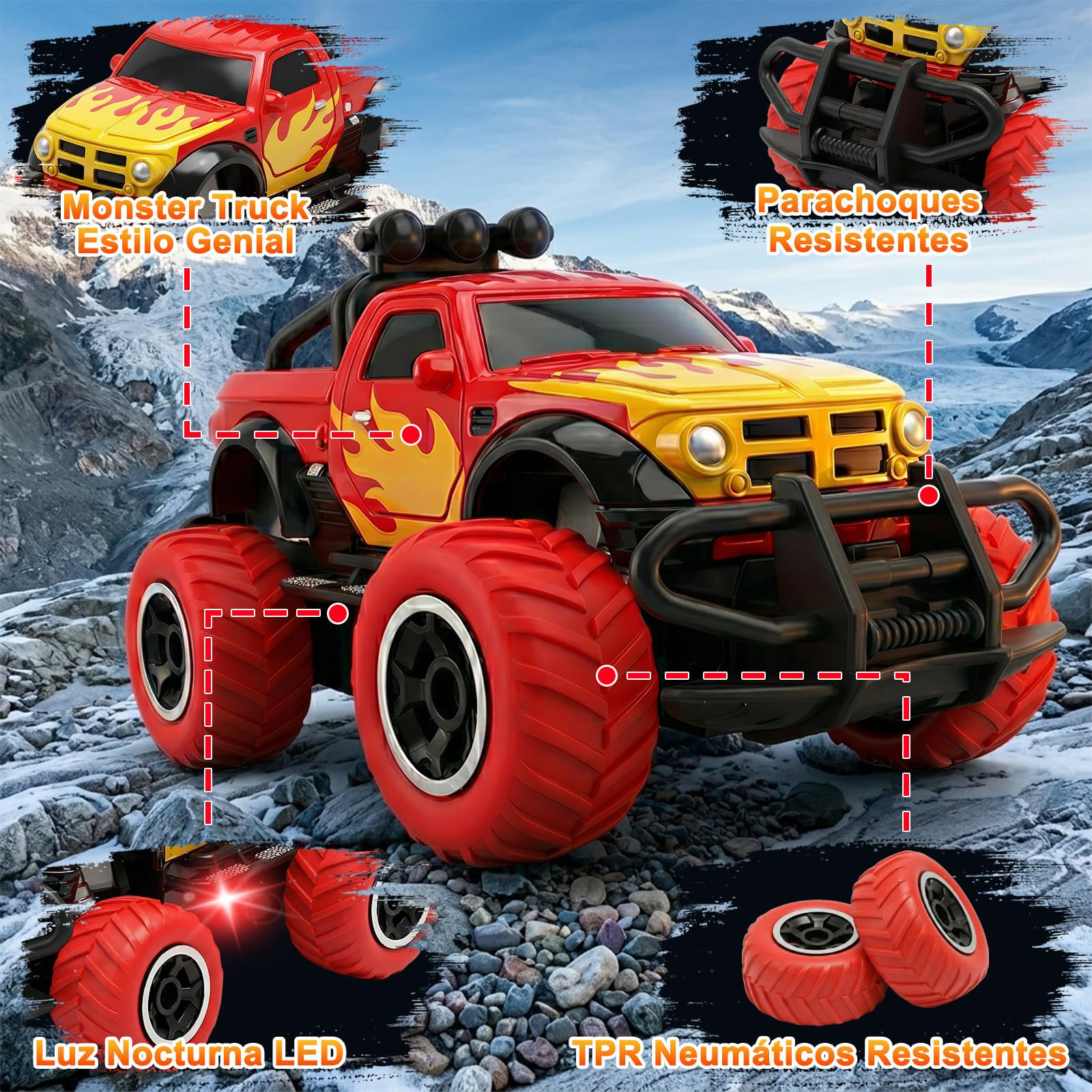 Pup Go Coche de Carreras Teledirigido 2.4Ghz para Niños 3 Años, Ideas, Rápido RC Coche de Juguete, Coche Radiocontrol Coche de Policía Niña,Coches Juegos Regalos Cumpleaños