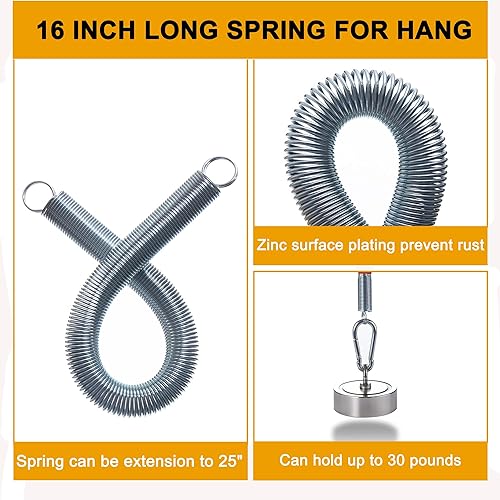 Miniatura 14 de Pogo Stick giratorio de 40 pulgadas con resorte tierno de 16 pulgadas, Pogo Stick para semircamión, línea de freno de aire y soporte de cable